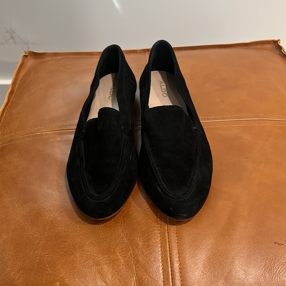 Aldo Black Suede Loafers - Picture 2 of 4